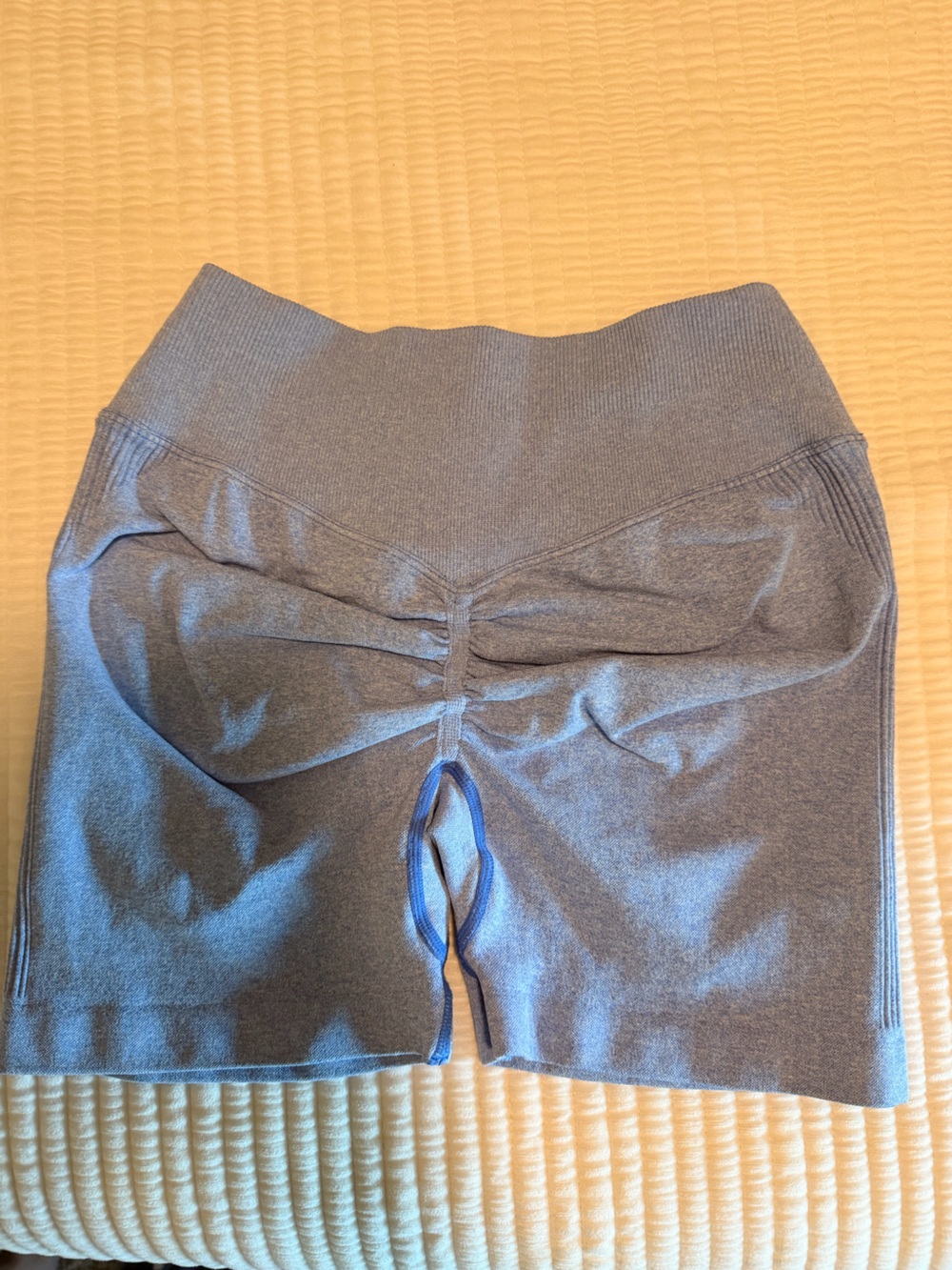Bombshell Sportswear Baby Blue Scrunch Butt Shorts - Picture 3 of 6
